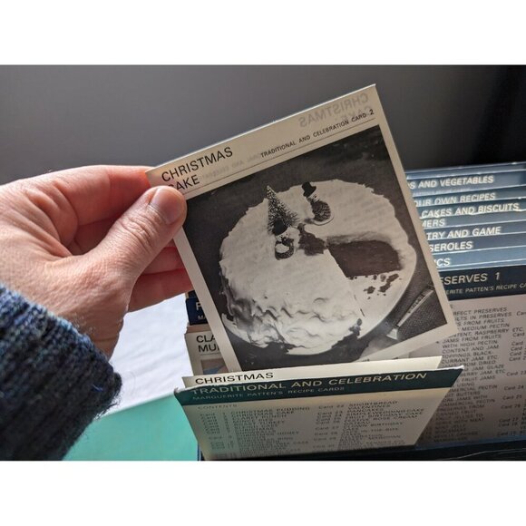 1960s Marguerite Patten's Recipe Cards in Box blue by Paul Hamlyn Ltd England - Picture 10 of 10